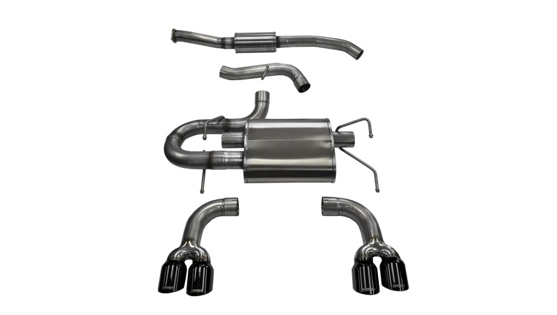Subaru Impreza Performance Exhaust - Dual Rear Exit - CORSA Performance - Sport Cat-Back - Black - `08-`14